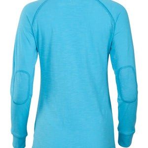 Boxercraft - Women's Solid Preppy Patch Long Sleeve T-Shirt