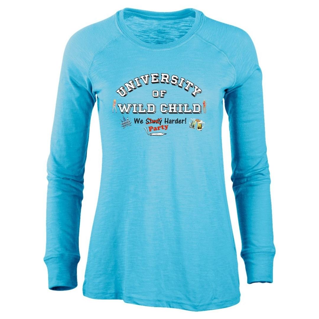 Boxercraft - Women's Solid Preppy Patch Long Sleeve T-Shirt