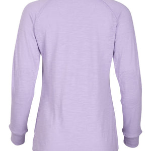 Boxercraft - Women's Solid Preppy Patch Long Sleeve T-Shirt