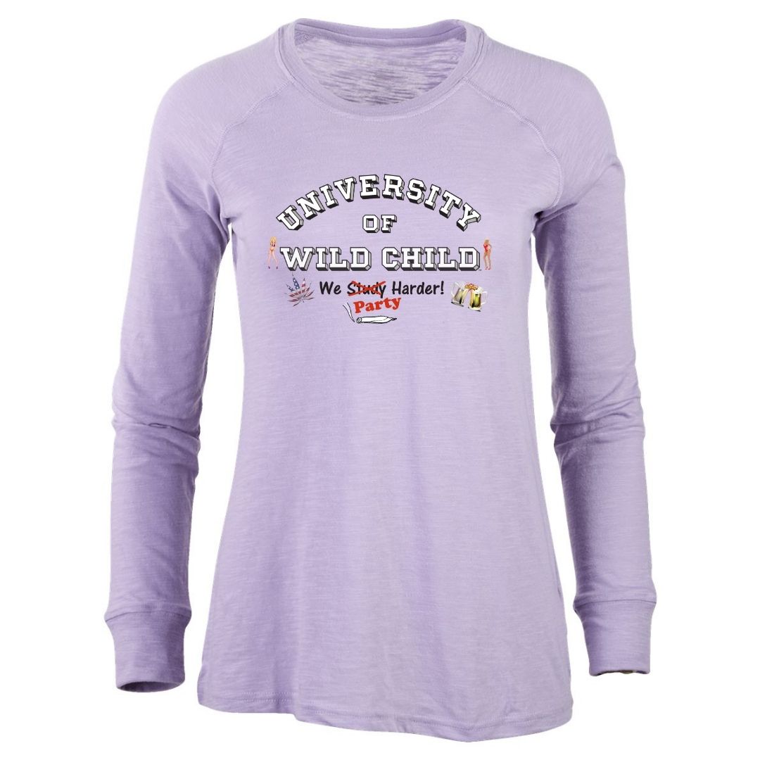 Boxercraft - Women's Solid Preppy Patch Long Sleeve T-Shirt