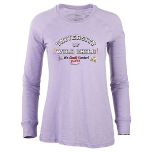Boxercraft - Women's Solid Preppy Patch Long Sleeve T-Shirt