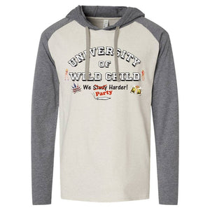 LAT - Hooded Long Sleeve Raglan T-Shirt Fine Jersey