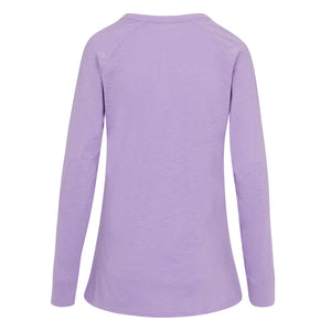 Boxercraft - Women's Solid Preppy Patch Long Sleeve T-Shirt