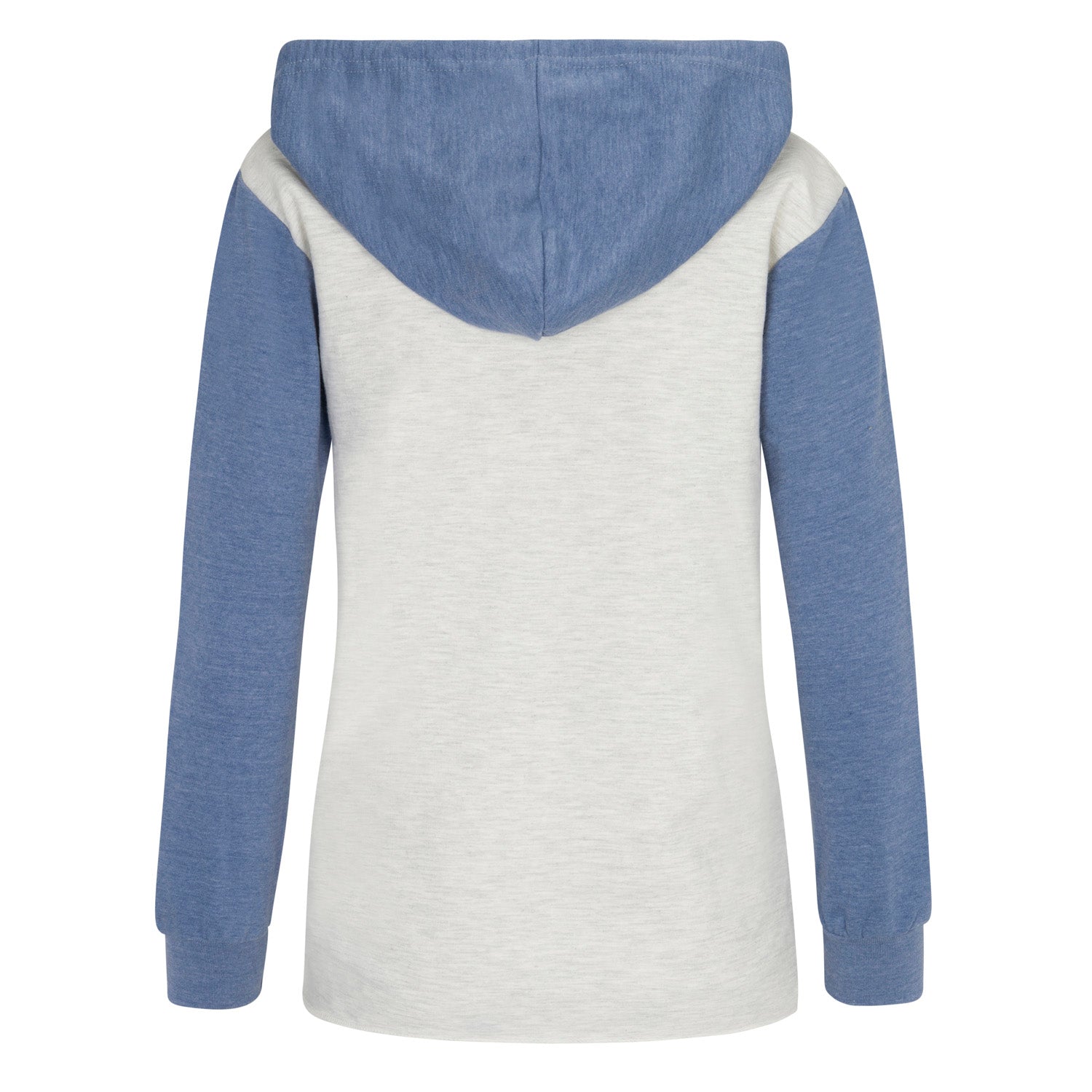 MV Sport Women’s French Terry Hooded Pullover with Colorblocked Sleeves