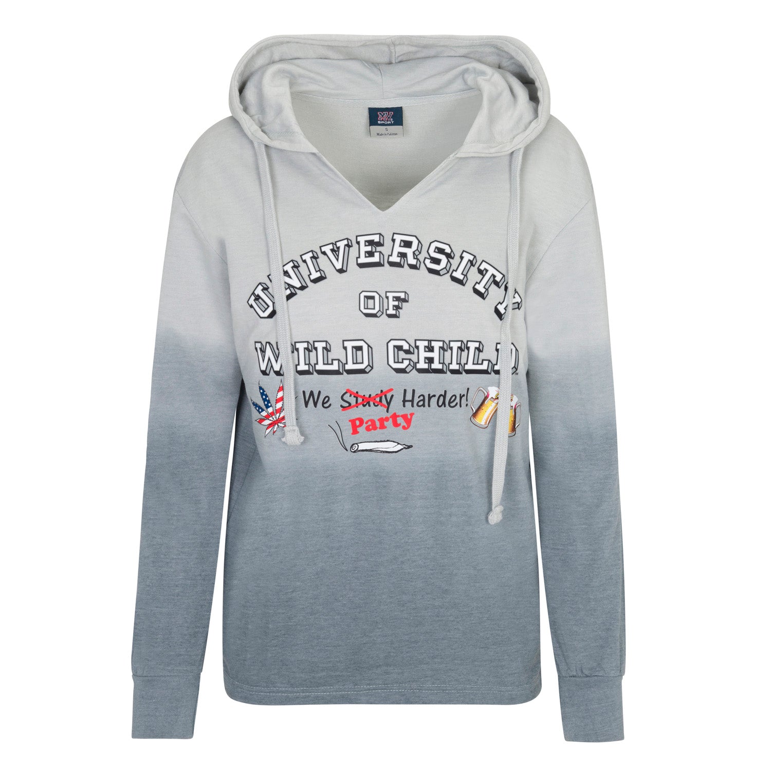 MV Sport Women's French Terry Ombré Hooded Sweatshirt