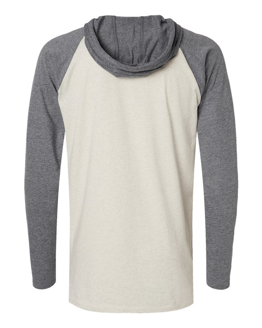 LAT - Hooded Long Sleeve Raglan T-Shirt Fine Jersey