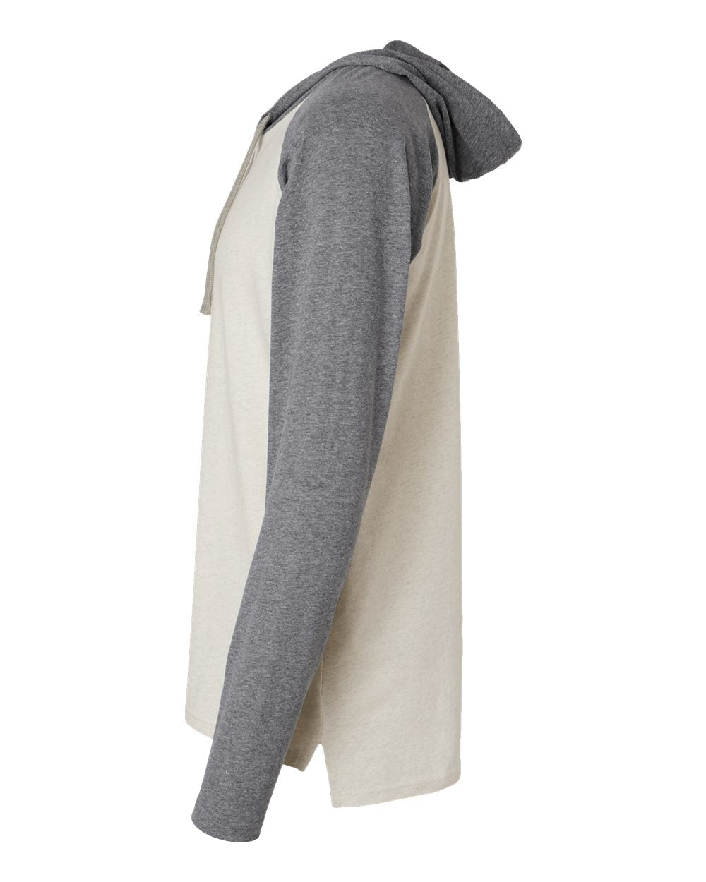LAT - Hooded Long Sleeve Raglan T-Shirt Fine Jersey