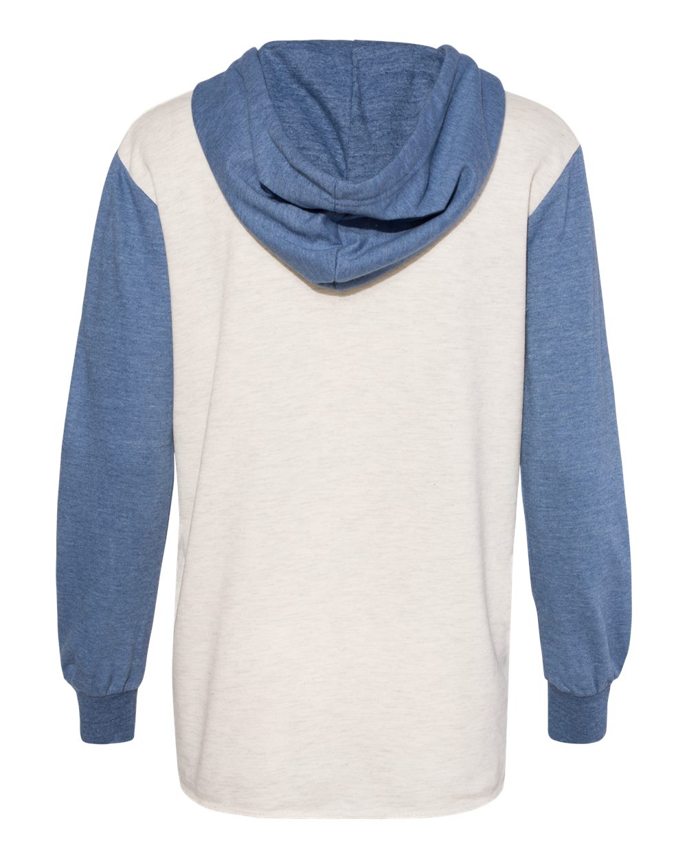 MV Sport Women’s French Terry Hooded Pullover with Colorblocked Sleeves
